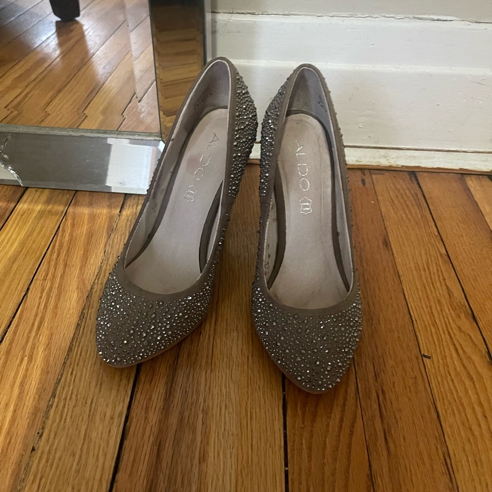 Aldo Women's Sparkling Brown Heels